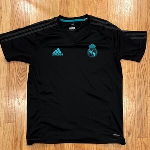 Adidas Real Madrid Black Adizero Training Top Sz Medium